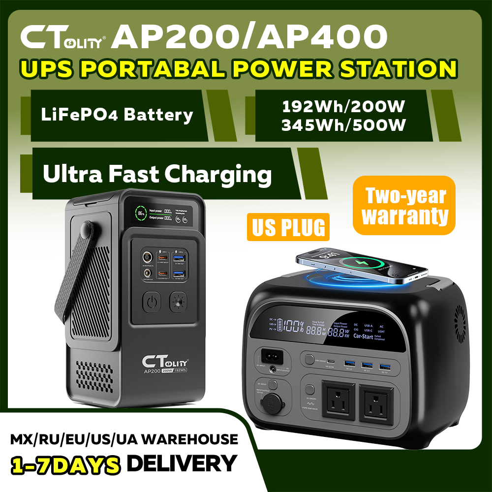 CTOLITY AP200 AP400 200W/500W  - đánh giá và giá Solar Emergency Charger