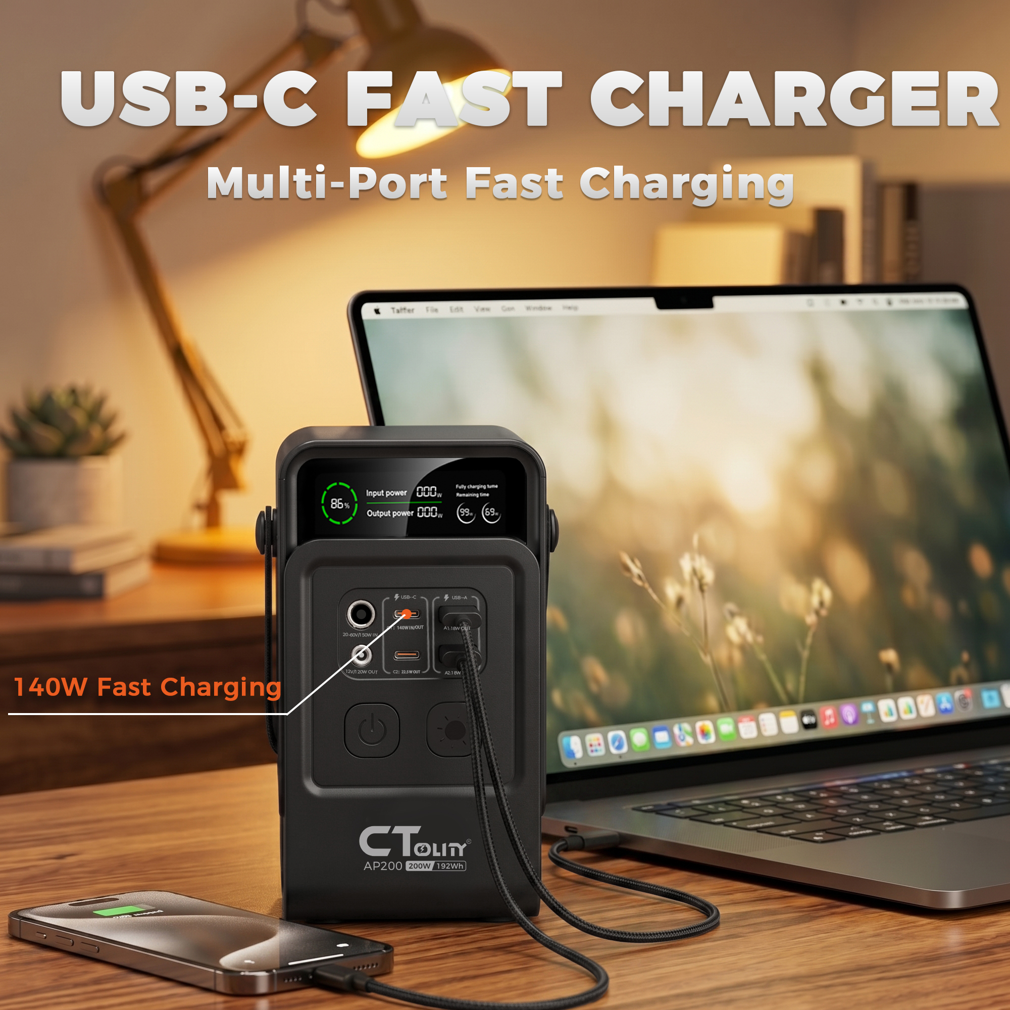 CTOLITY AP200 AP400 200W/500W  - đánh giá và giá Solar Emergency Charger