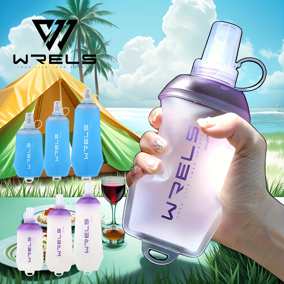 WRELS Folding Collapsible Soft - đánh giá và giá Water Bag Collapsible