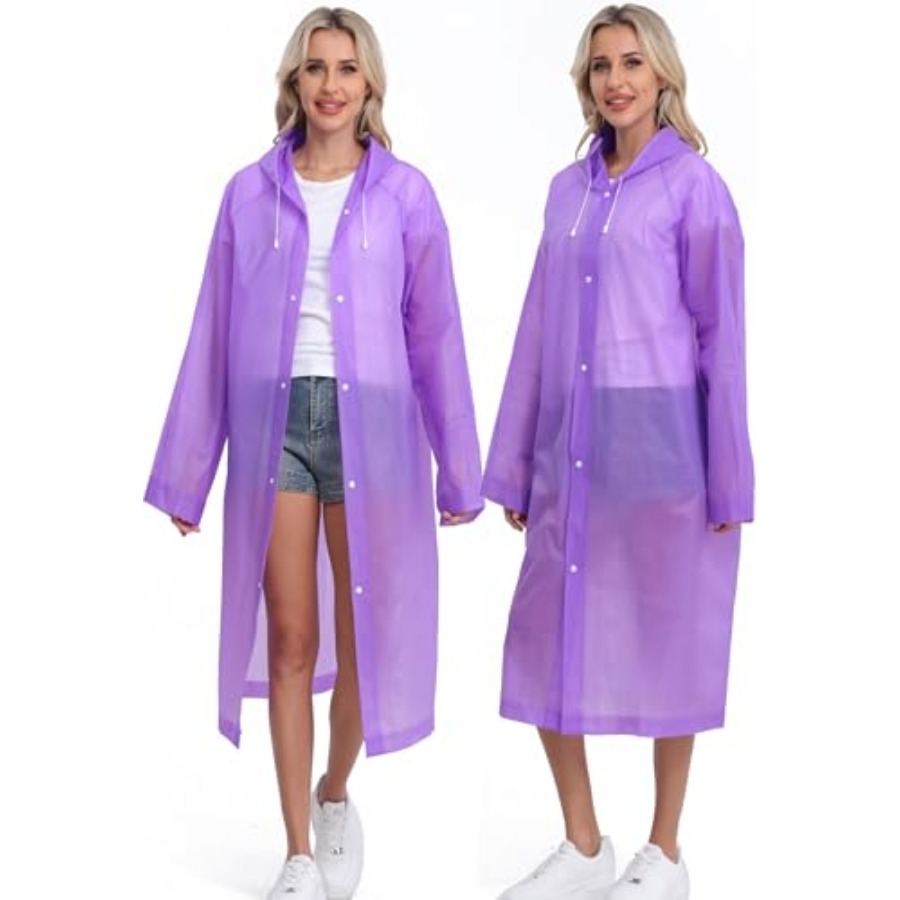 2-Pack Reusable Rain Ponchos f - đánh giá và giá Emergency Poncho Rain