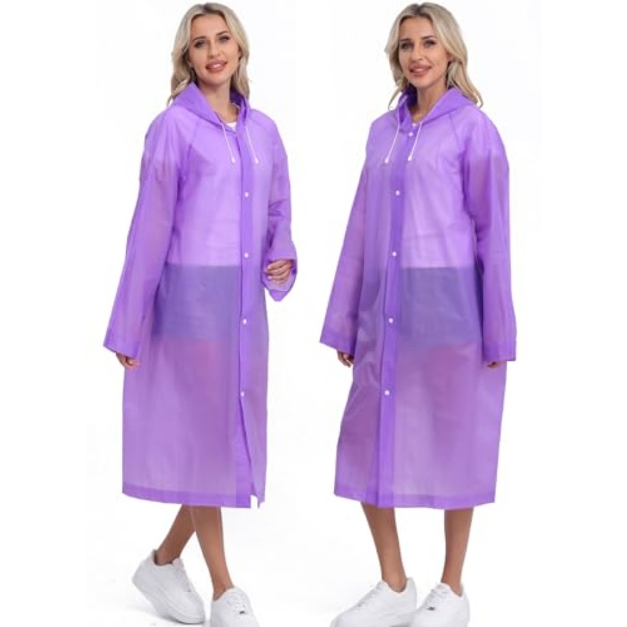 2-Pack Reusable Rain Ponchos f - đánh giá và giá Emergency Poncho Rain