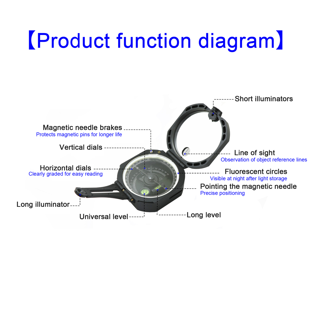 Multifunctional Compass High-A - đánh giá và giá Compass Lensatic