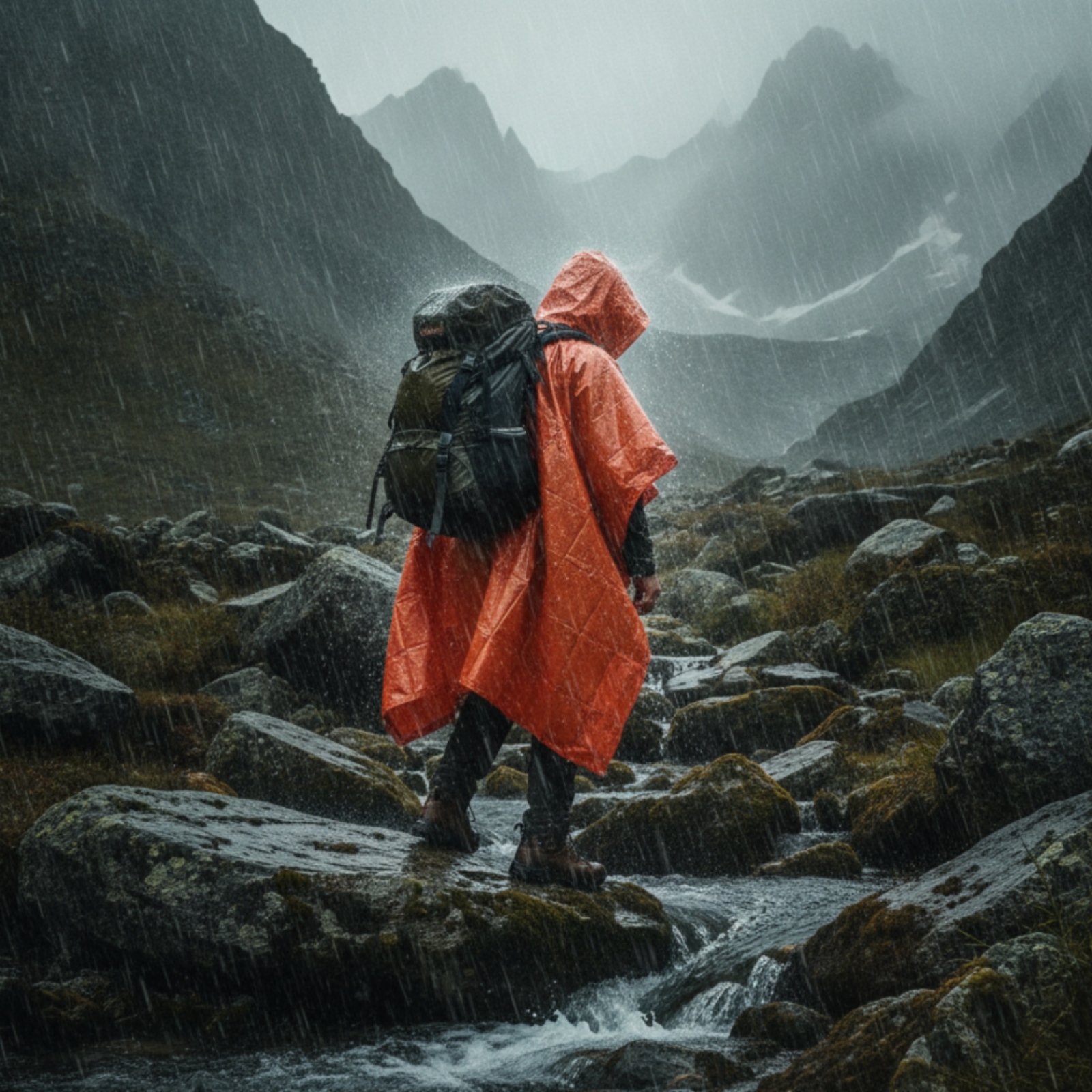 Hooded Rain Poncho Windproof E - đánh giá và giá Emergency Poncho Rain