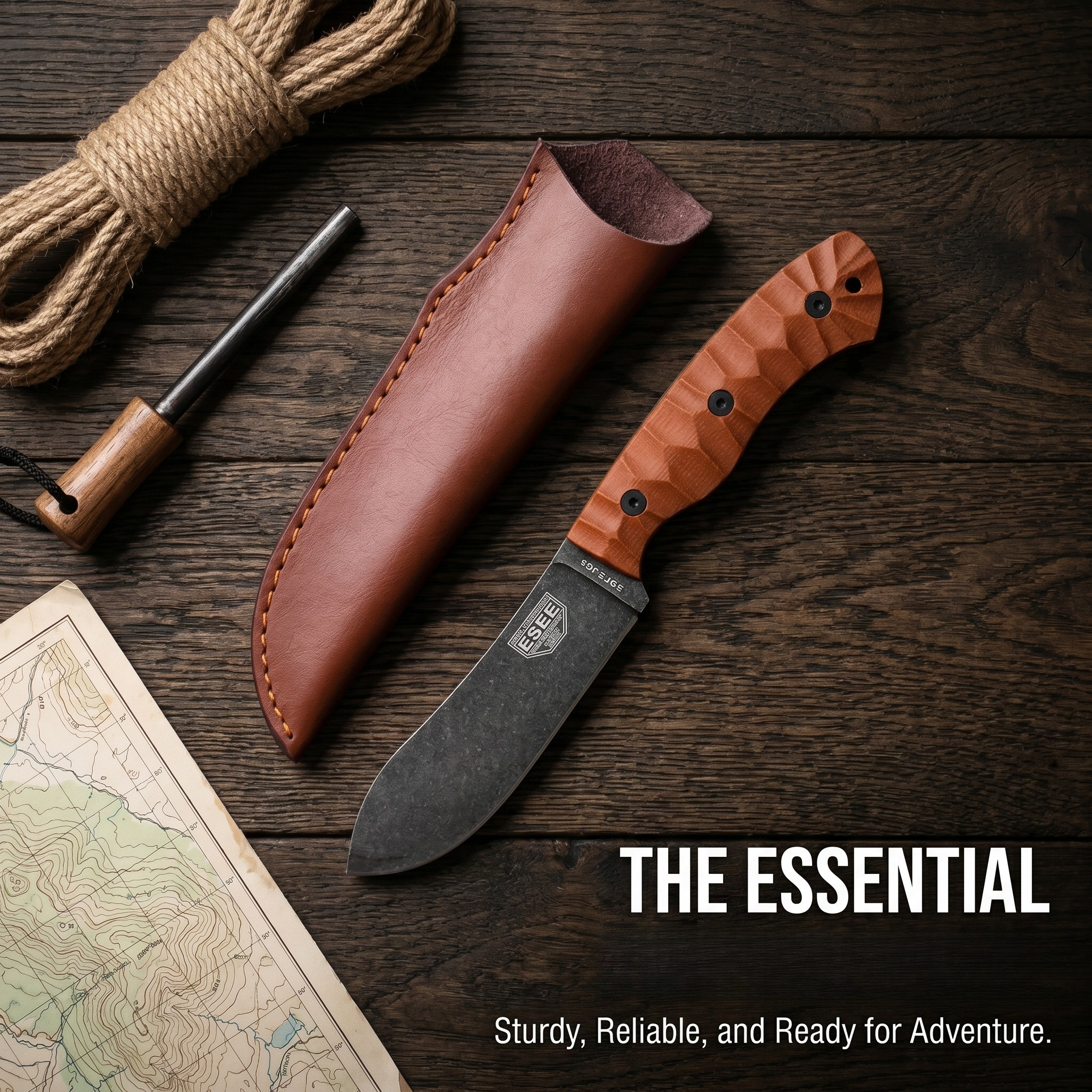 JG5 Fixed Blade with Sheath Ju - đánh giá và giá Bushcraft Knife Fixed