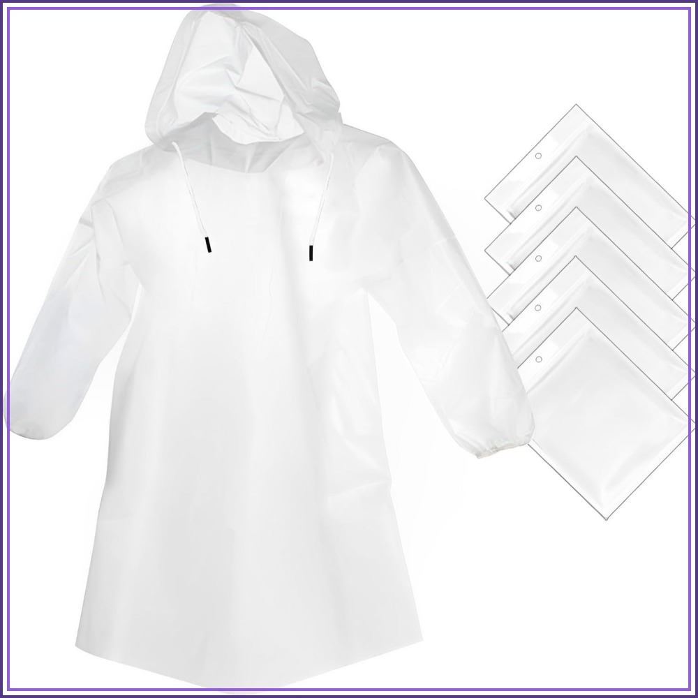 Clear Rain Ponchos for Adults  - đánh giá và giá Emergency Poncho Rain