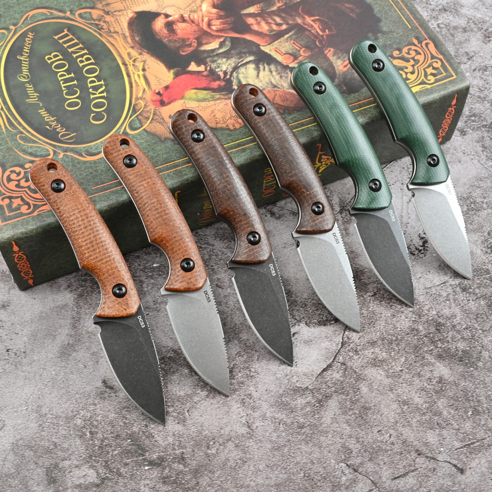 Premium SDOKEDC DC53 Steel EDC - đánh giá và giá Bushcraft Knife Fixed