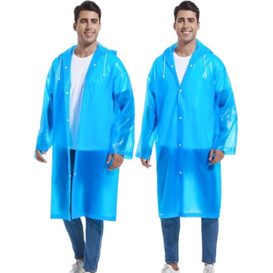 2-Pack Reusable Rain Ponchos f - đánh giá và giá Emergency Poncho Rain