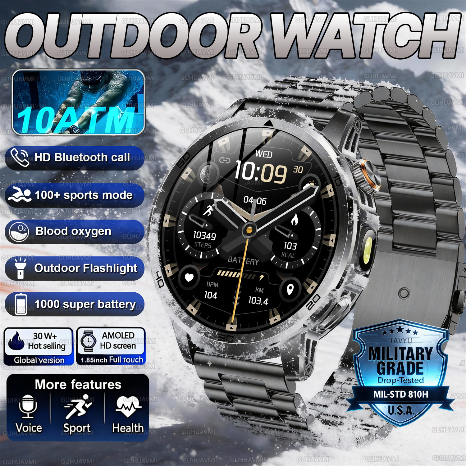 2026 New outdoor Smart watch M - đánh giá và giá Compass Lensatic