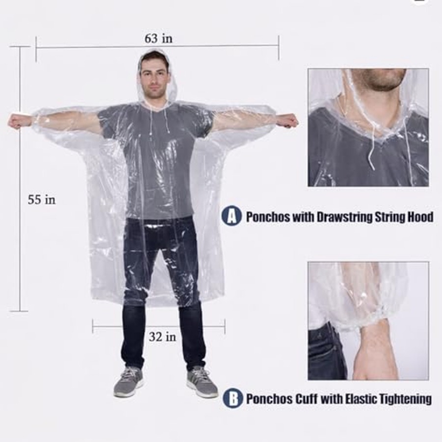 Mindful Design Rain Ponchos wi - đánh giá và giá Emergency Poncho Rain