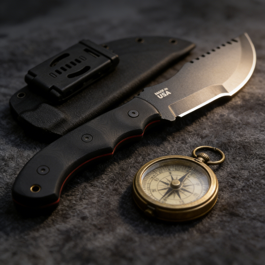 TOPS Tracker - Jungle Rescue K - đánh giá và giá Bushcraft Knife Fixed