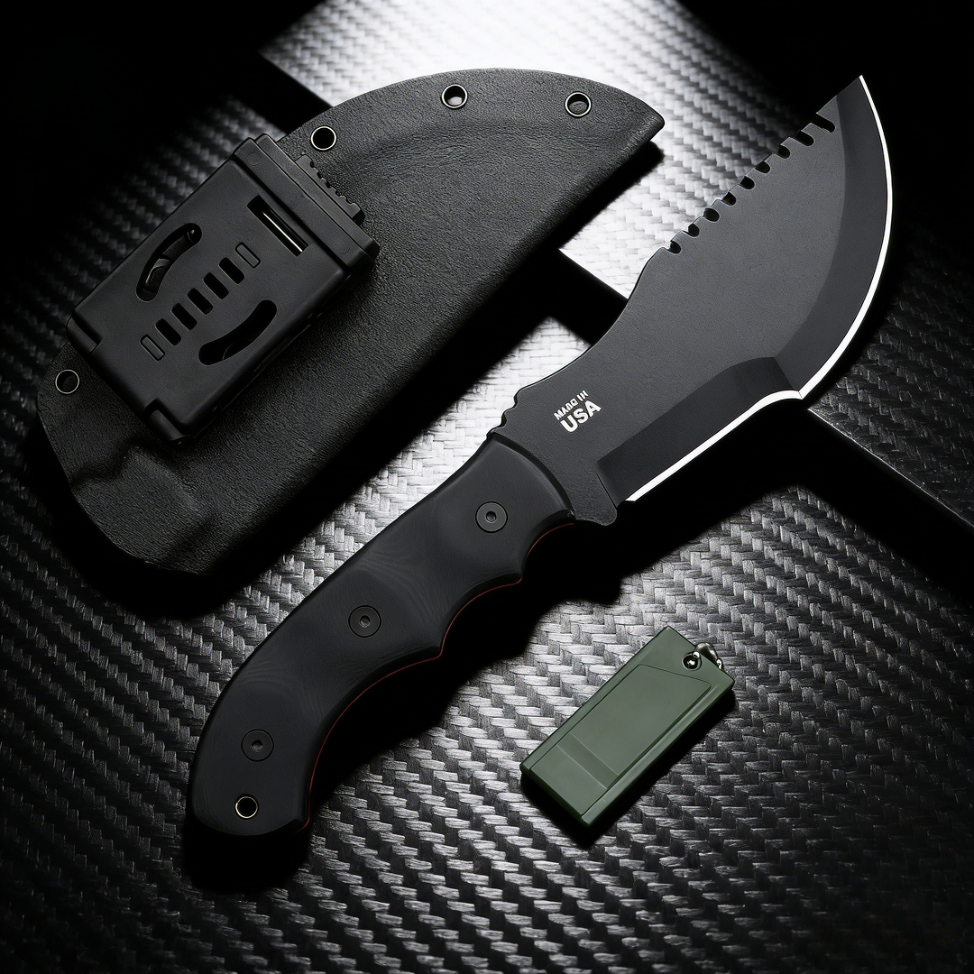 TOPS Tracker - Jungle Rescue K - đánh giá và giá Bushcraft Knife Fixed