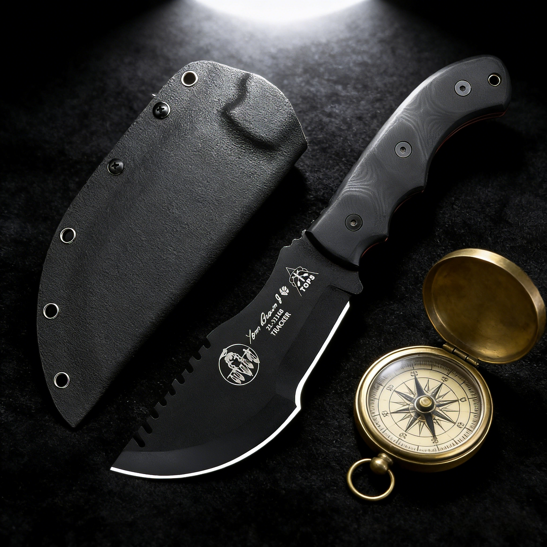TOPS Tracker - Jungle Rescue K - đánh giá và giá Bushcraft Knife Fixed