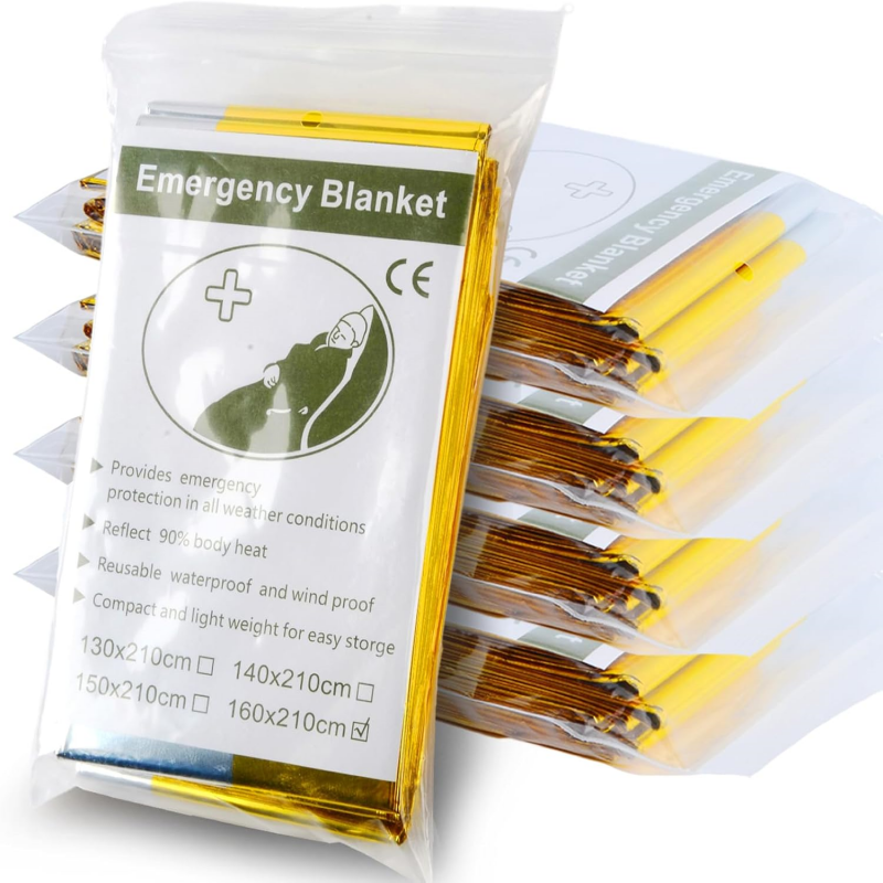 5PCS Dual Color Silver Gold My - đánh giá và giá Survival Blanket Reflective