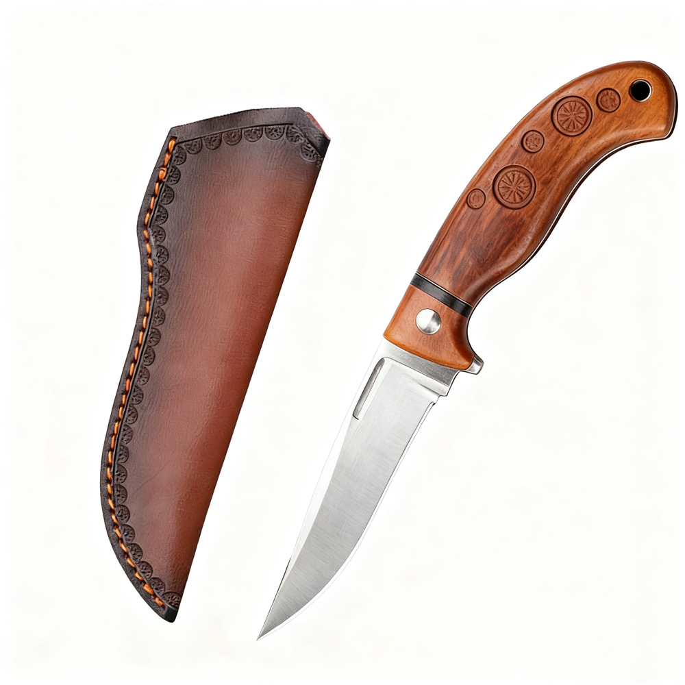 22cm Fixed Blade Knife Scabbar - đánh giá và giá Bushcraft Knife Fixed