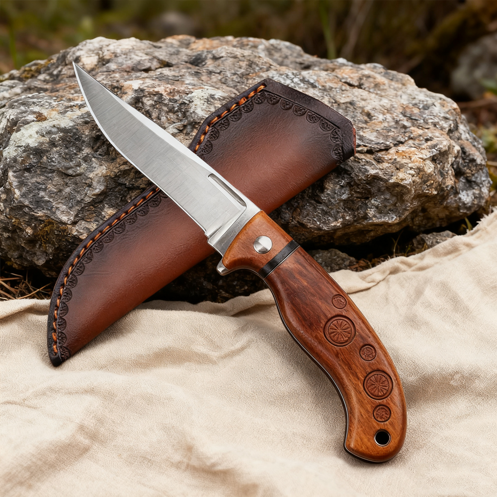 22cm Fixed Blade Knife Scabbar - đánh giá và giá Bushcraft Knife Fixed