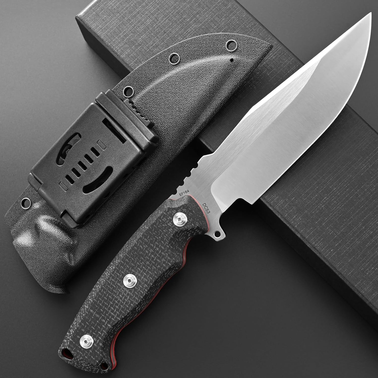Eafengrow EF164 Fixed Blade Kn - đánh giá và giá Bushcraft Knife Fixed