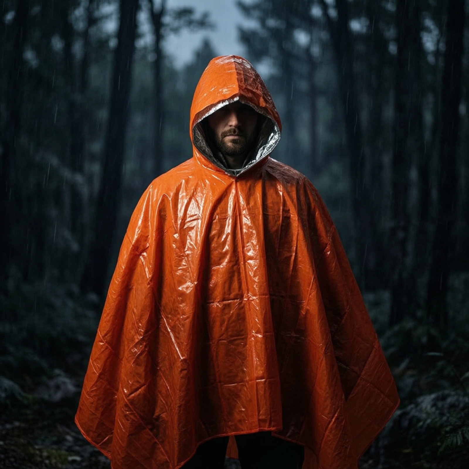 Hooded Rain Poncho Compact Eme - đánh giá và giá Emergency Poncho Rain