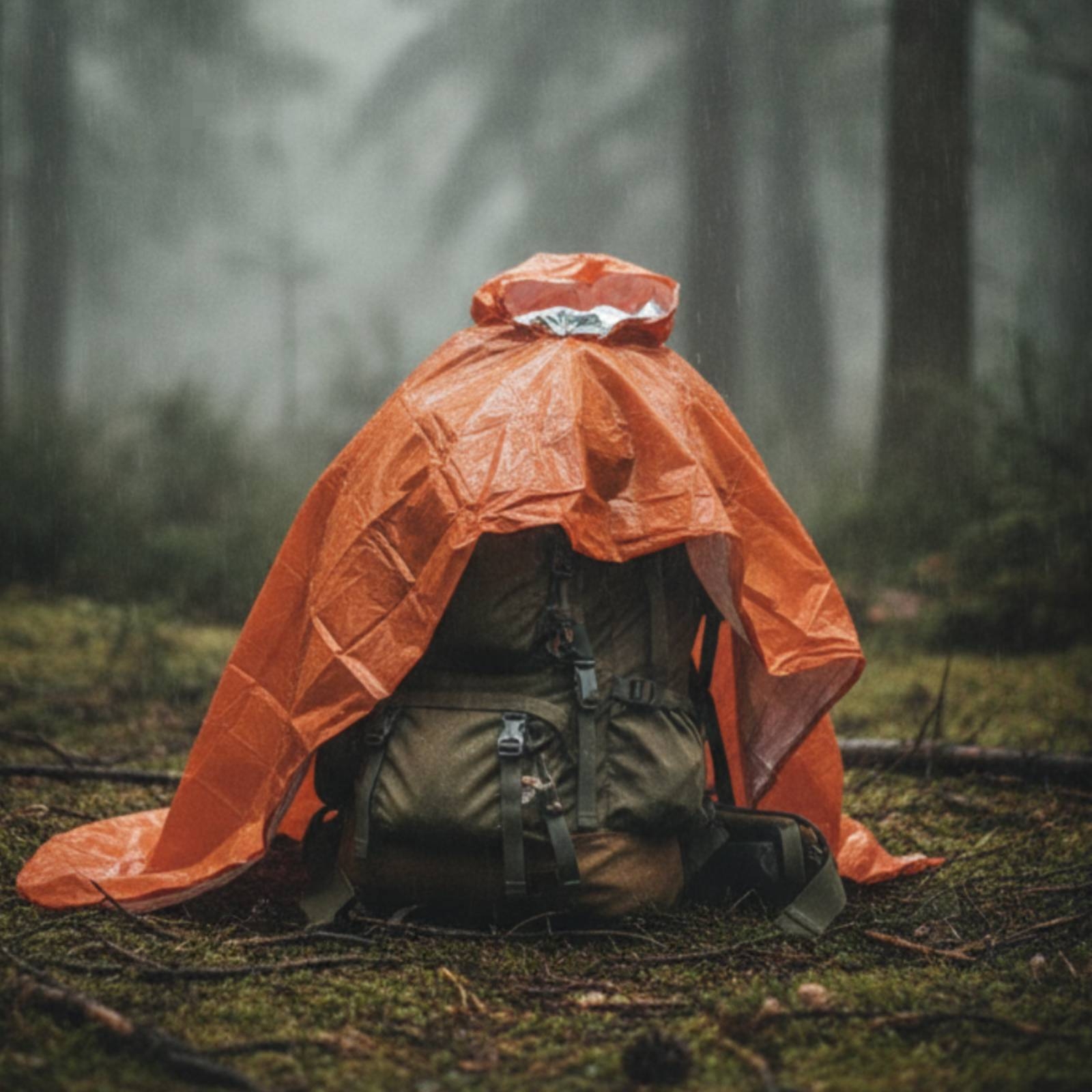 Hooded Rain Poncho Compact Eme - đánh giá và giá Emergency Poncho Rain