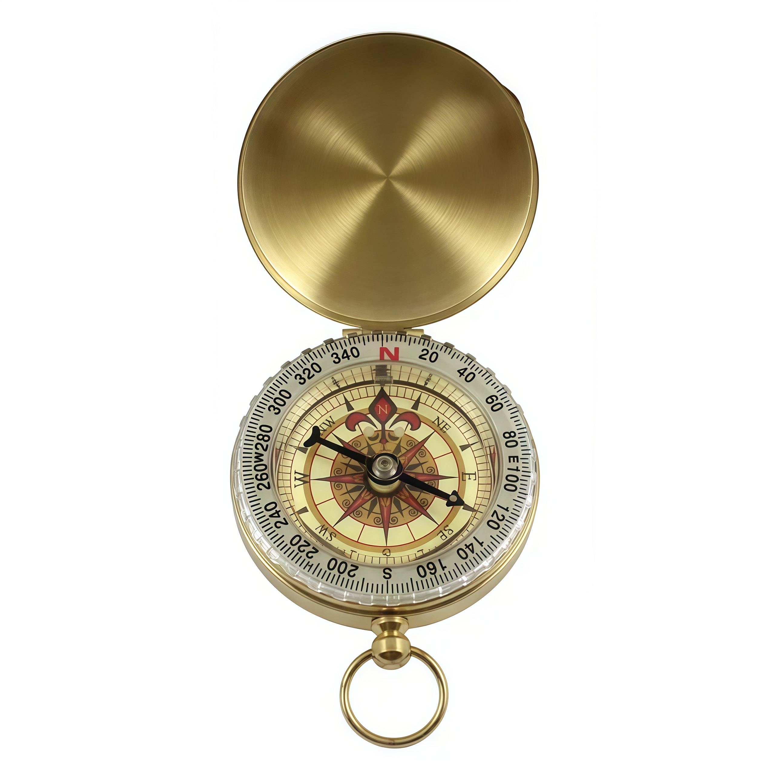 Brass Outdoor Compass - Gold C - đánh giá và giá Compass Lensatic