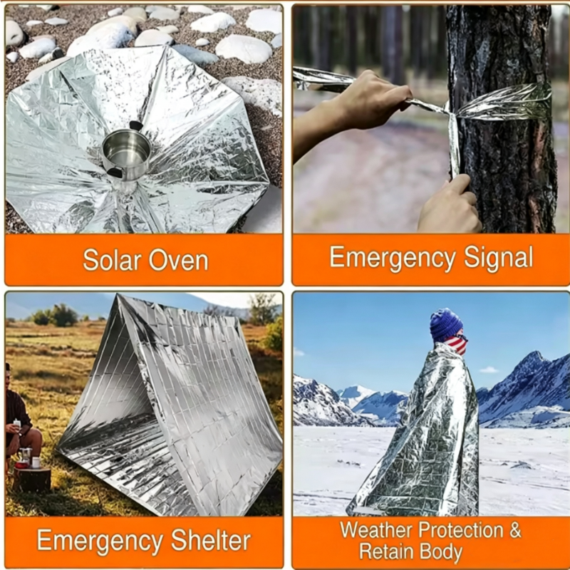 Multi-Scenario Windproof Water - đánh giá và giá Survival Blanket Reflective
