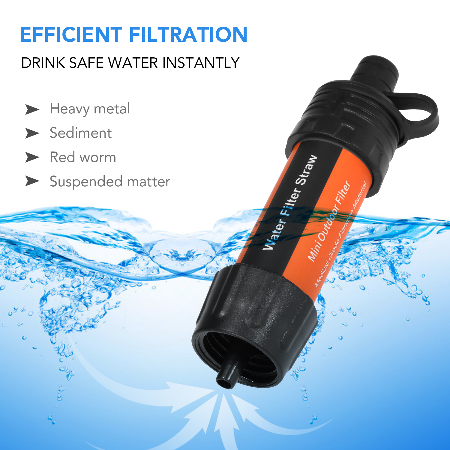 Outdoor Water Filter Straw Wat - đánh giá và giá Water Purification Straw