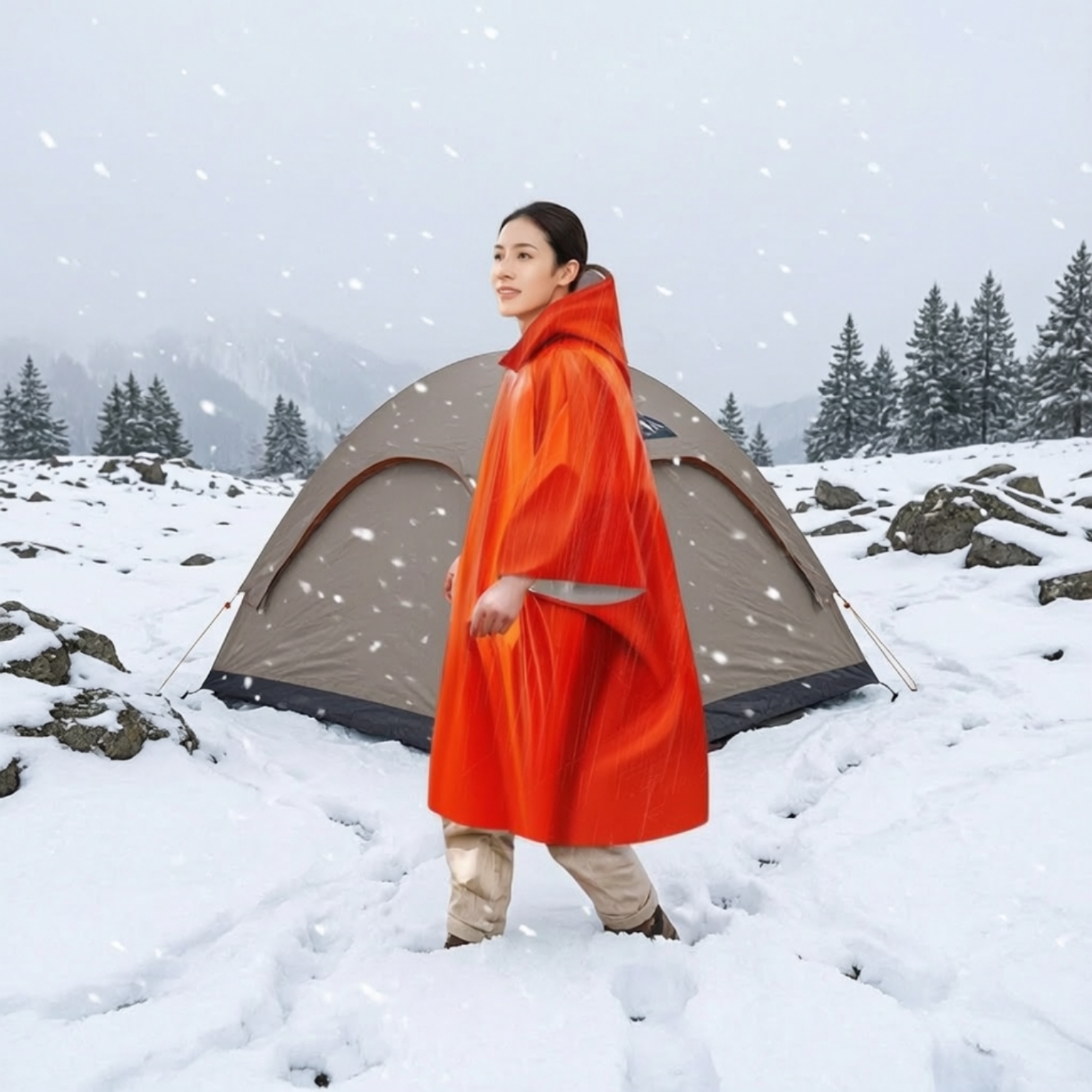 Emergency Poncho Compact Rain  - đánh giá và giá Emergency Poncho Rain