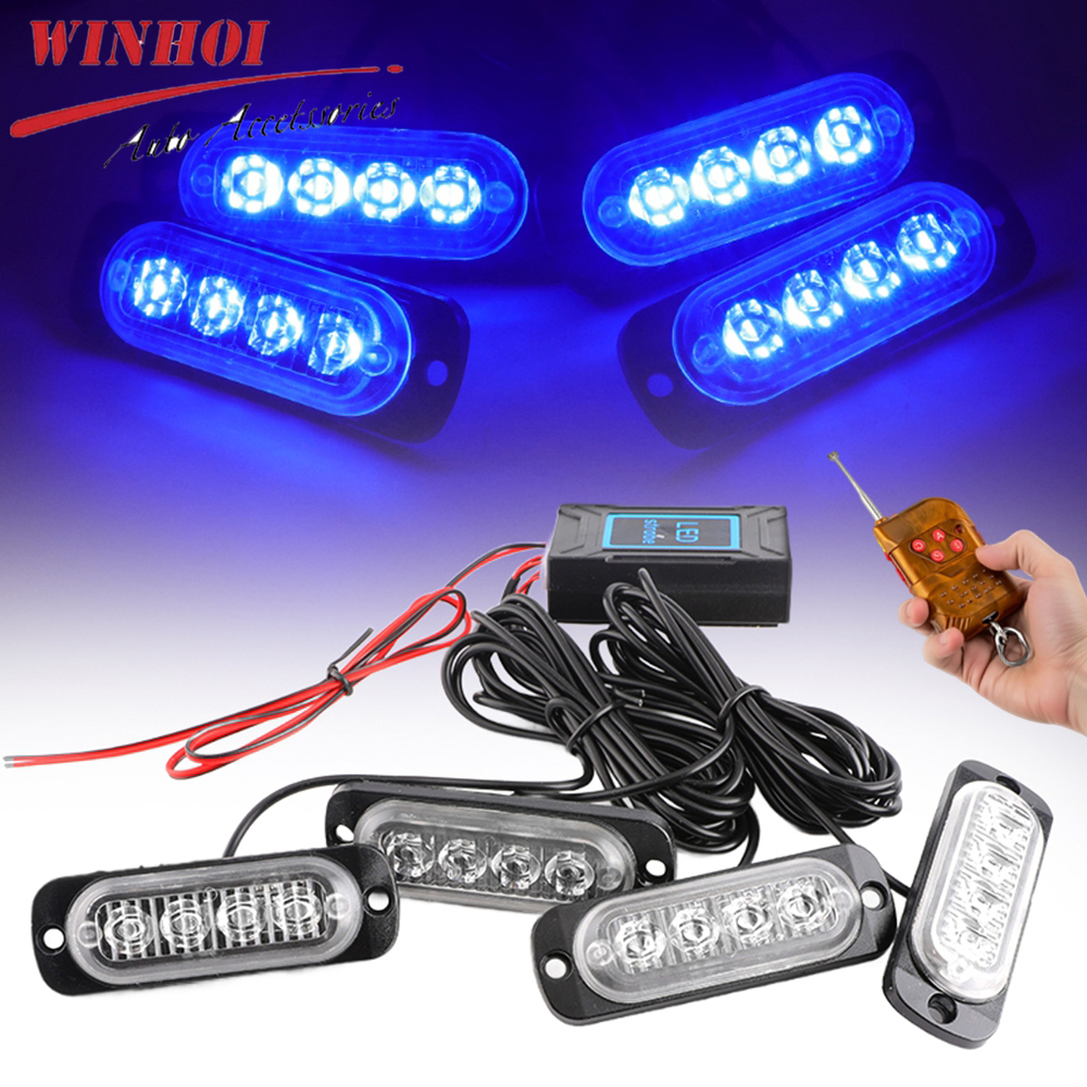 Wireless Grille Police Lights  - đánh giá và giá Sos Light Strobe