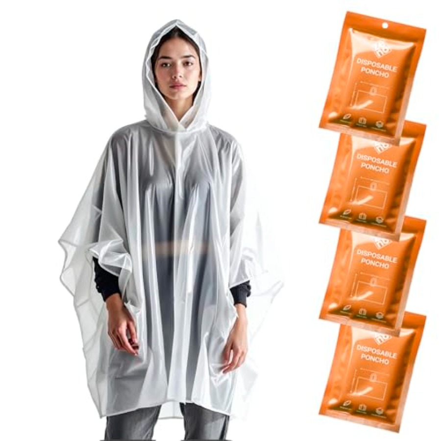 Disposable Rain Ponchos for Ad - đánh giá và giá Emergency Poncho Rain