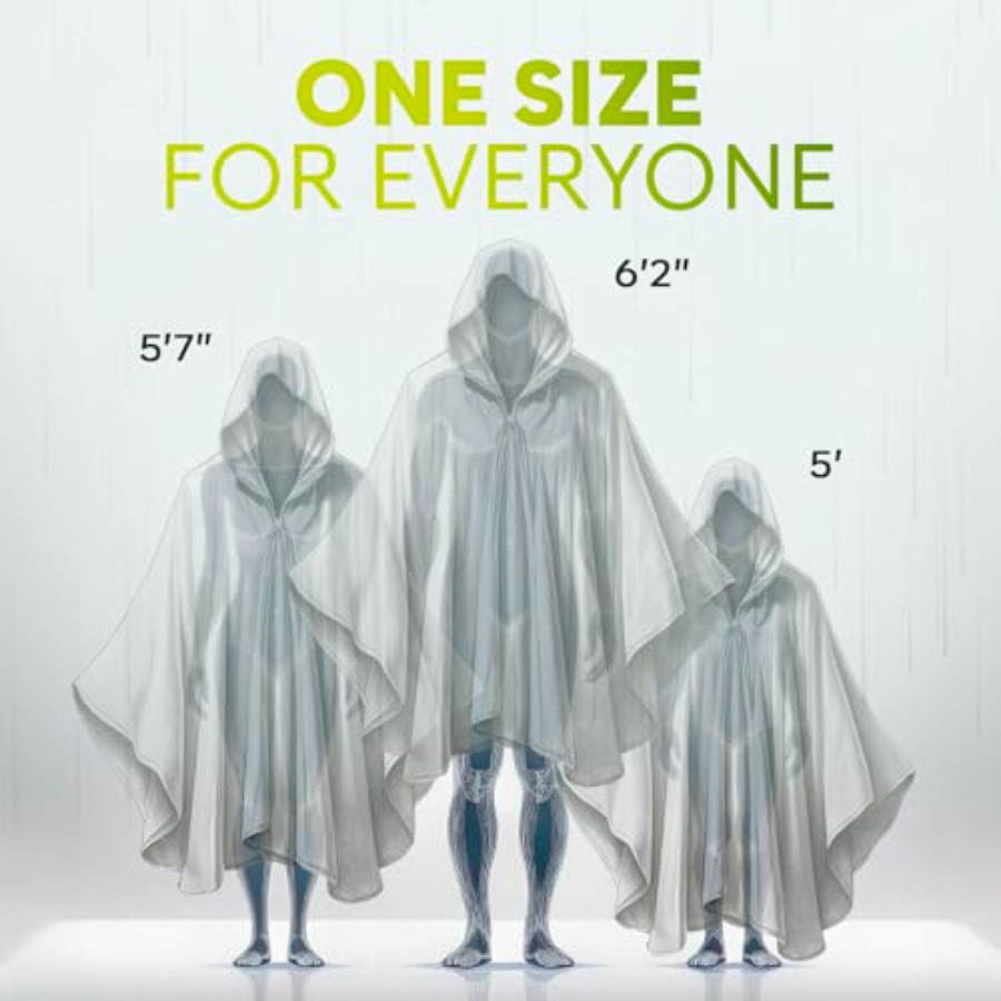 Disposable Rain Ponchos for Ad - đánh giá và giá Emergency Poncho Rain