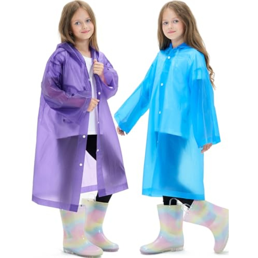 2 Pack Reusable Waterproof Rai - đánh giá và giá Emergency Poncho Rain