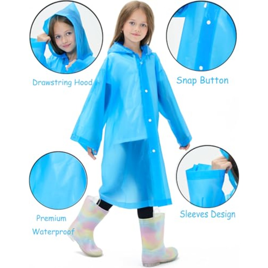 2 Pack Reusable Waterproof Rai - đánh giá và giá Emergency Poncho Rain