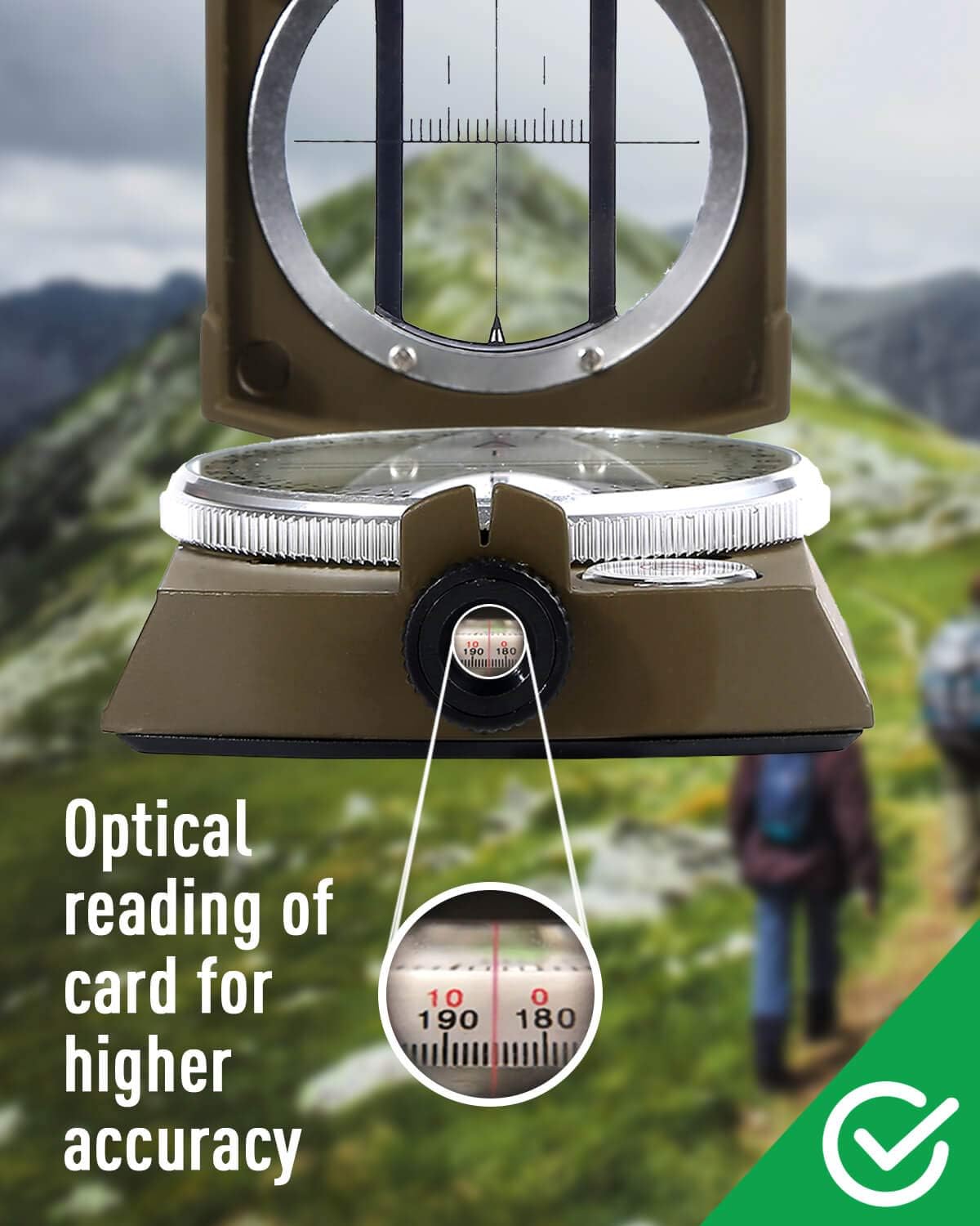 Metal Tactical Survival Milita - đánh giá và giá Compass Lensatic