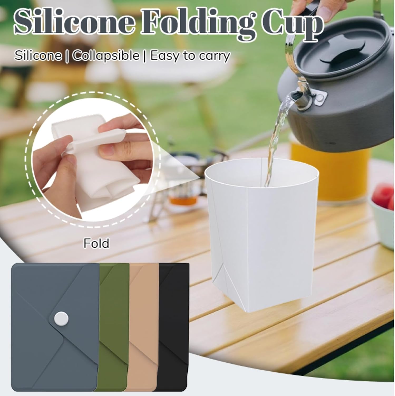 Silicone Collapsible Travel Cu - đánh giá và giá Water Bag Collapsible