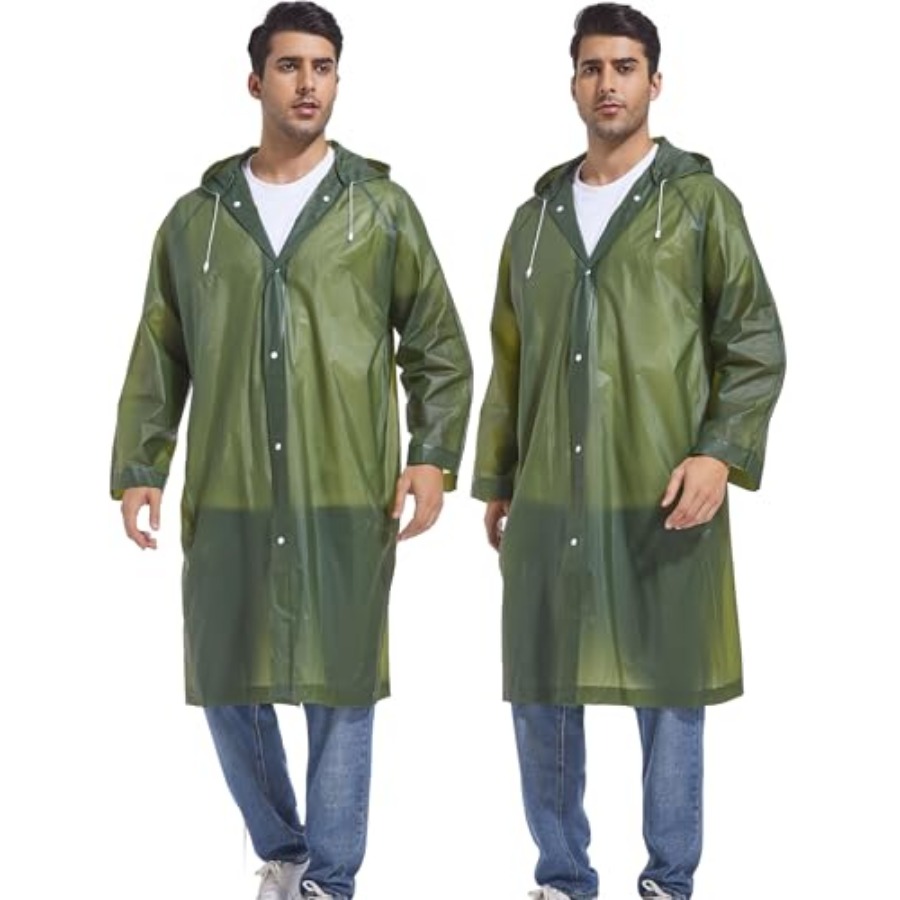 2-Pack Reusable Rain Ponchos f - đánh giá và giá Emergency Poncho Rain
