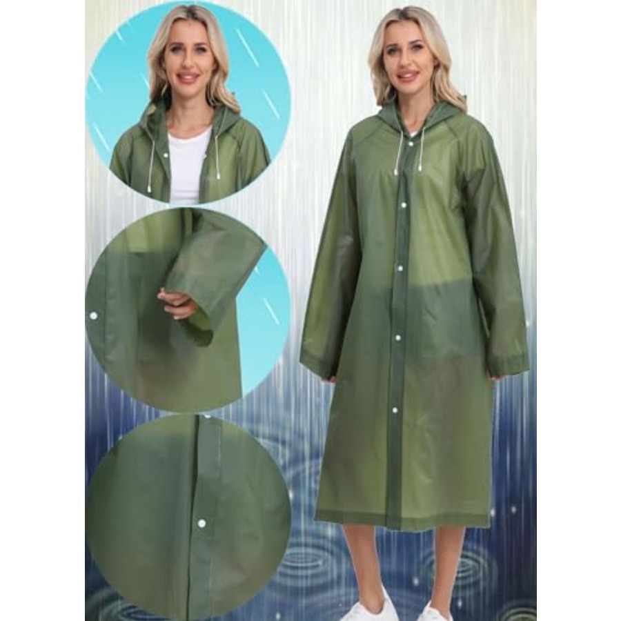 2-Pack Reusable Rain Ponchos f - đánh giá và giá Emergency Poncho Rain